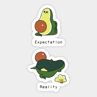 Avocado First Time Yoga Sticker